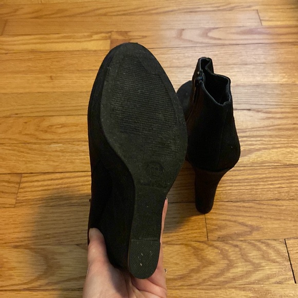 Michael Antonia 5” Black Suede Booties - Picture 4 of 5